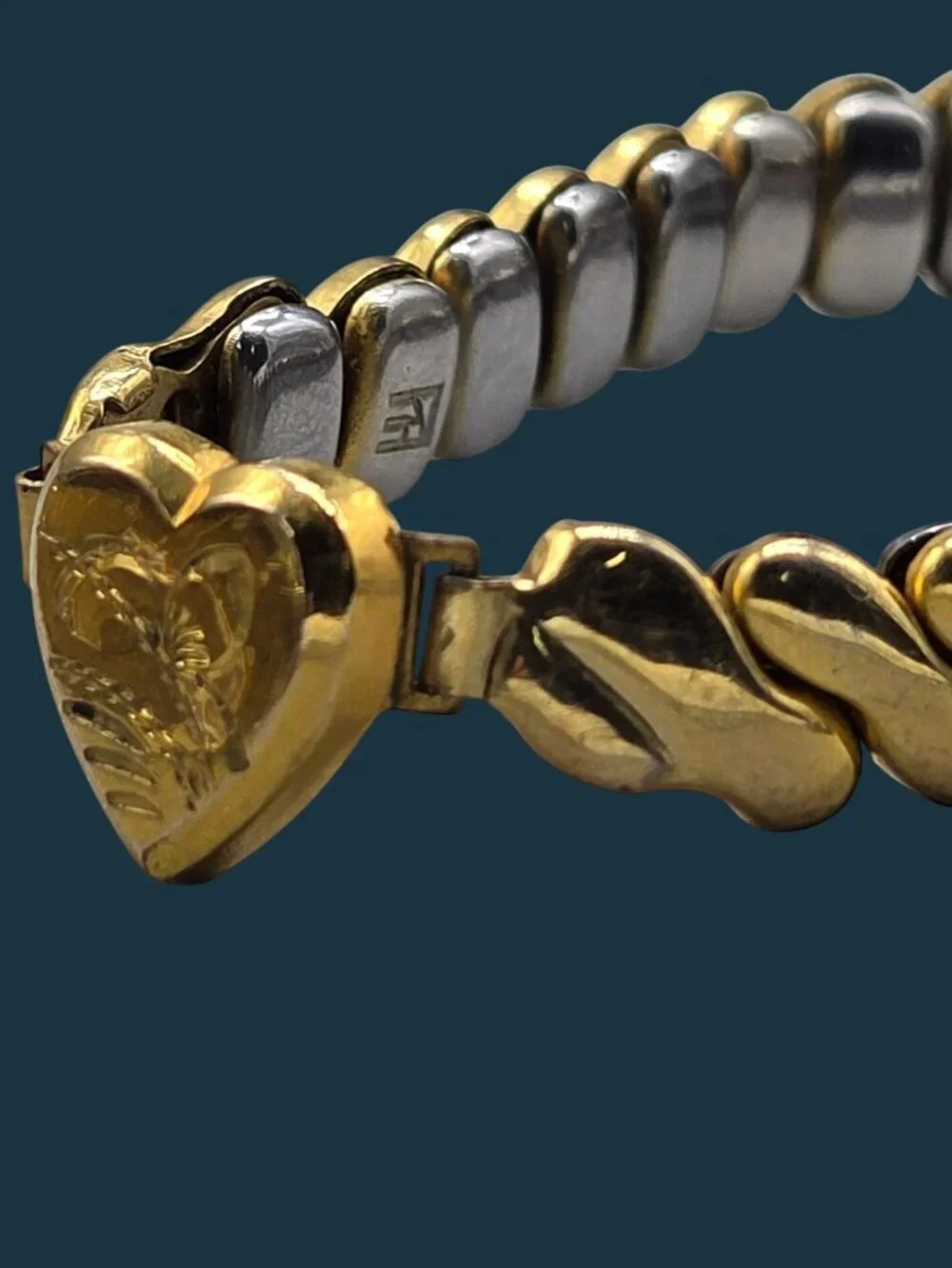 VTG Marvel Mfg Child-Sized Sweetheart Expansion Bracelet 4.5